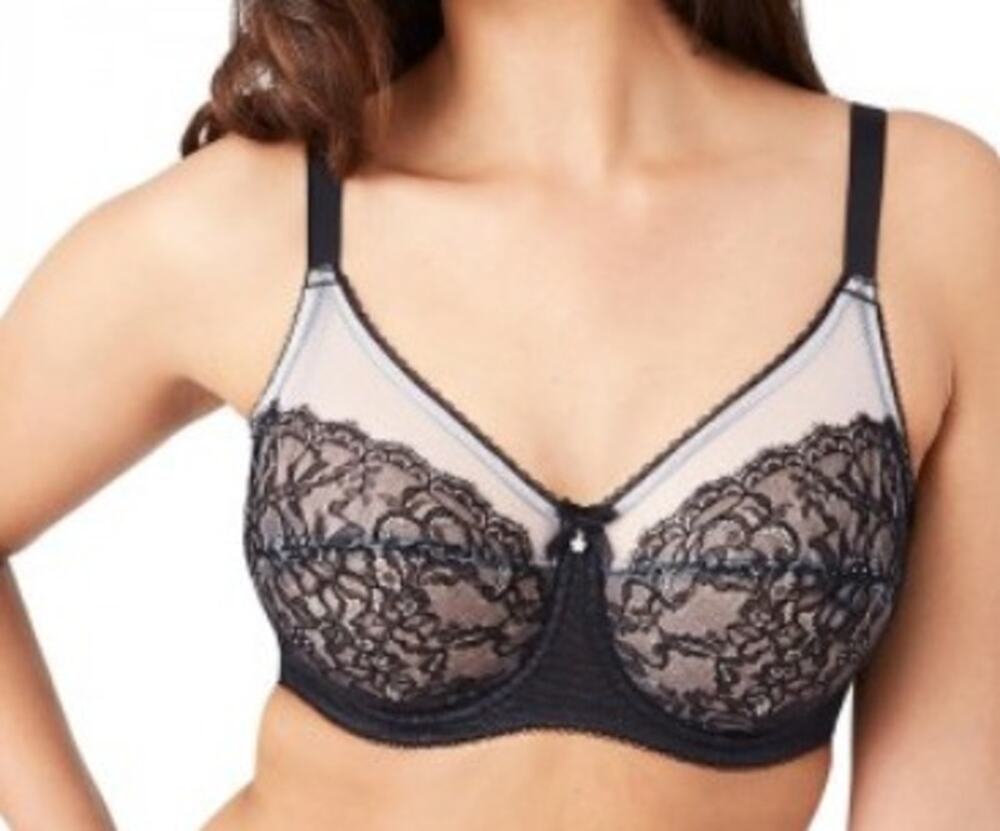 Wacoal Retro Chic Full Figure Underwire Bra Style 855186 Size 44DDD Lace